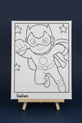 Galian | Pre-Drawn Canvas & Paint Kit | 8x10 Ready to Paint | Kids Painting Activity