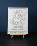 Wilbert Ax | Pre-Drawn Canvas & Paint Kit | 8x10 Ready to Paint | Kids Painting Activity