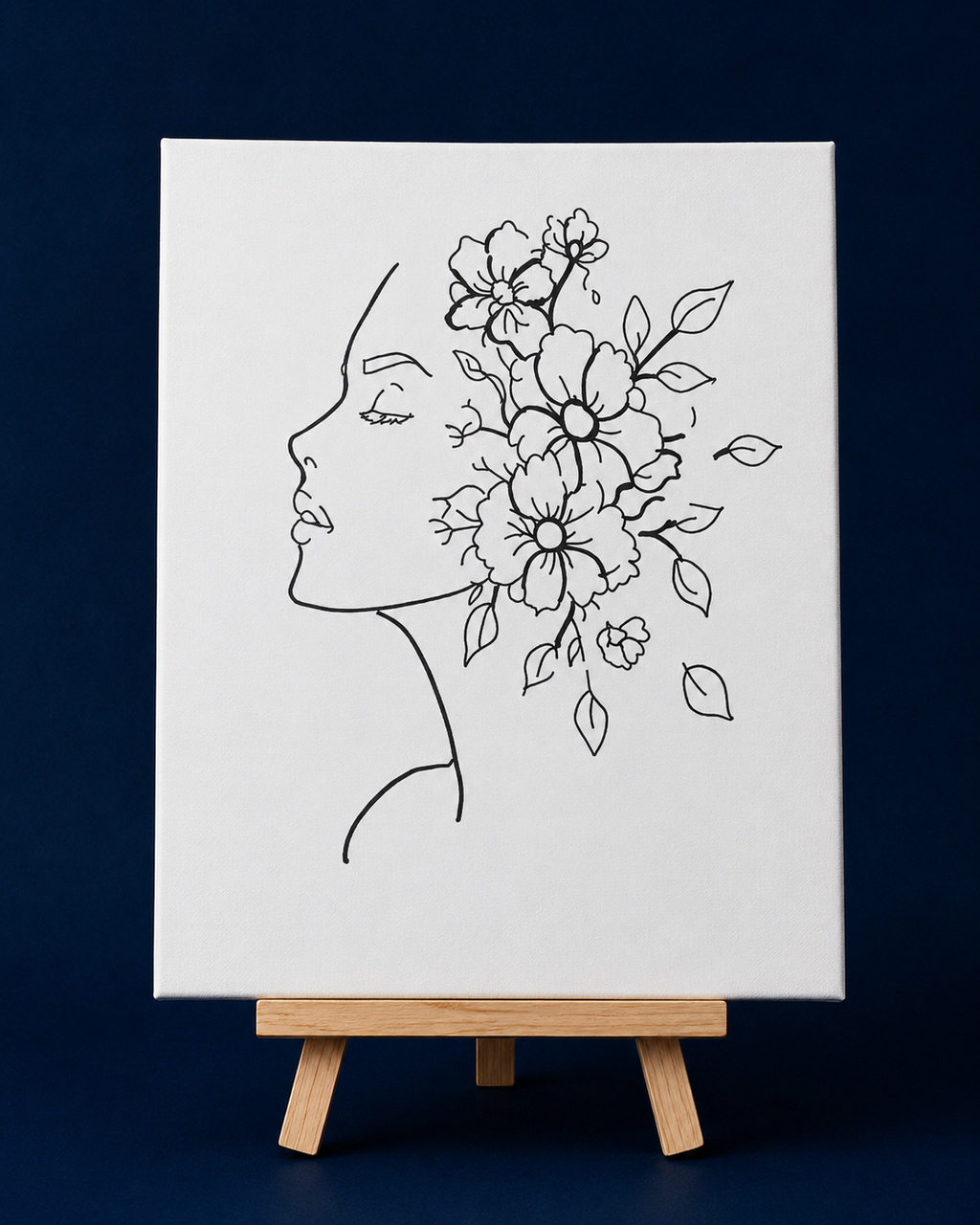 Mother Nature | Pre-Drawn Canvas & Paint Kit | 8x10 Ready to Paint | Paint & Sip Activity