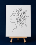 Mother Nature | Pre-Drawn Canvas & Paint Kit | 8x10 Ready to Paint | Paint & Sip Activity