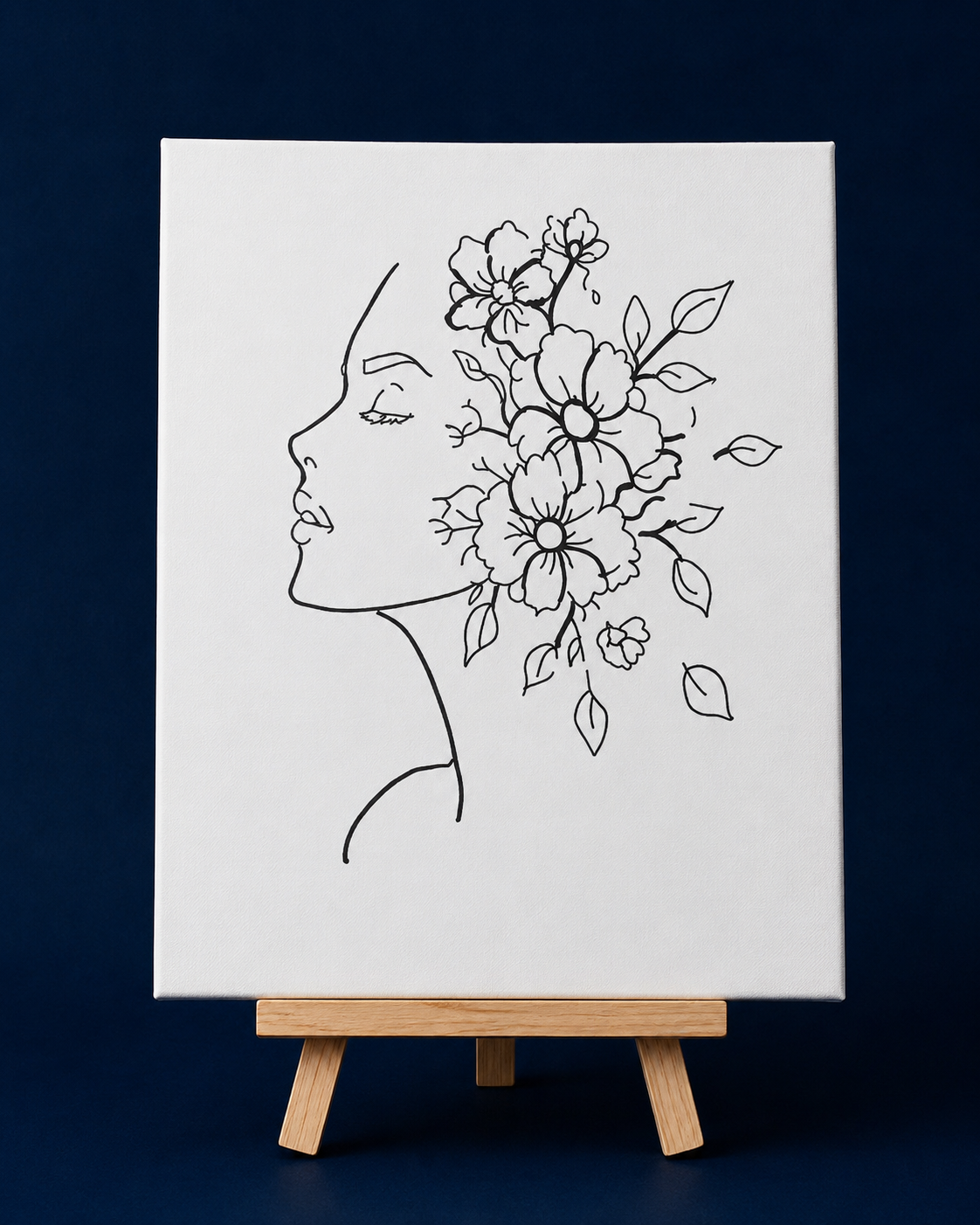 Mother Nature | Pre-Drawn Canvas & Paint Kit | 8x10 Ready to Paint | Paint & Sip Activity