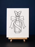 Butterfly Elegance Perfume Pre-Drawn Canvas Outline & Paint Kit | 8x10 Ready to Paint | Painting Activity | Paint and Sip