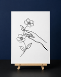 Reaching for Beauty Pre-Drawn Canvas Outline & Paint Kit | 8x10 Ready to Paint | Painting Activity | Paint and Sip